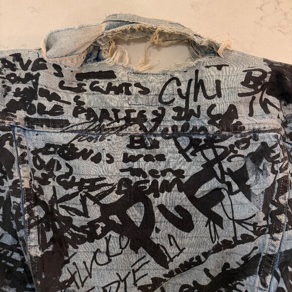 Kanye West x Levis Life Of Pablo Notepad Vintage Denim Jacket - Picture 5 of 8